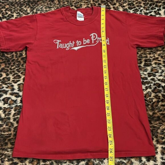 Y2K Taught To Be Proud Red Graphic Shirt Music Band Jam Band San Francisco - Picture 6 of 9